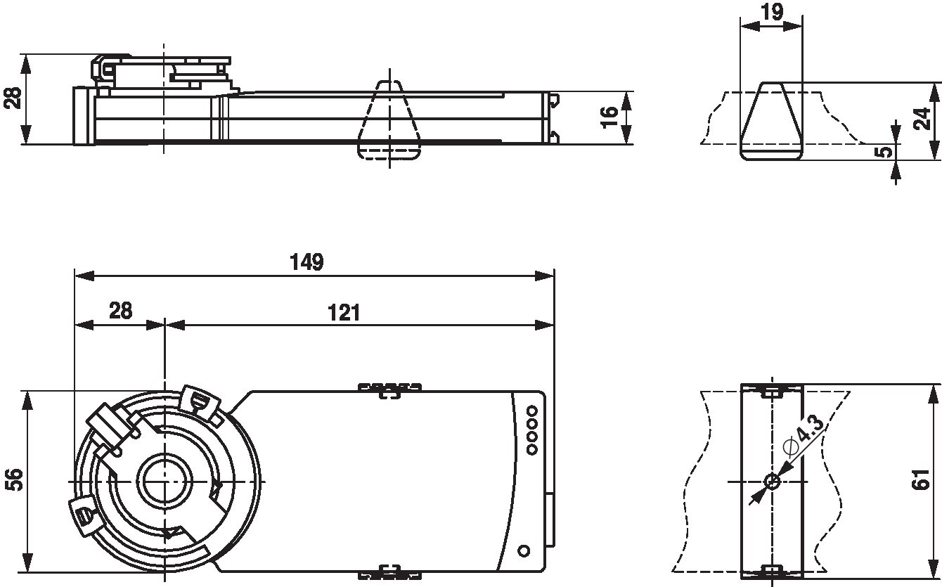 Электропривод Belimo CM24-SX-T-R (2 Н·м)