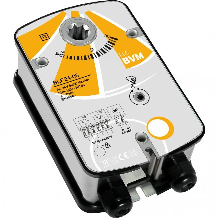 Электропривод BVM SM24-SR-16 для воздушных клапанов