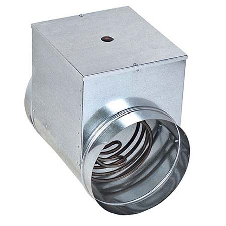 Электрический канальный нагреватель НККм-100-1,0-1ф для круглого воздуховода