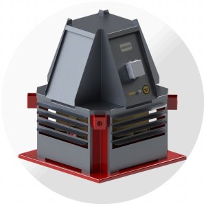 Крышный вентилятор дымоудаления ВКРС-ДУ №5,6, Ø560 мм