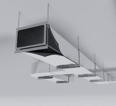 Рулон теплоизоляционный РУ-ФЛЕКС ВЕНТ-СК МЕТАЛЛ 19×1000 мм, 10 м